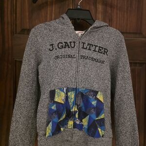 Jean Paul Gaultier Kids Hoodie with Blue and Yellow Accents